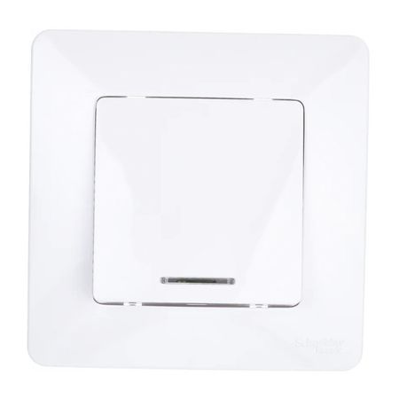 выключатель 1 клавишный SYSTEME ELECTRIC Blanca (cх.1) с/и 10А 250В белый розетка 1 пост tv schneider electric blanca белый