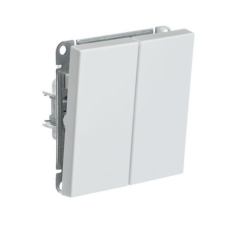 выключатель 2-клавишный SYSTEME ELECTRIC Art Gallery 10A белый