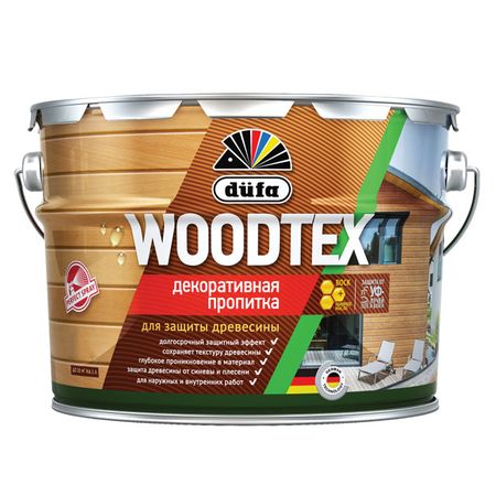 средство деревозащитное DUFA Woodtex 9л палисандр, арт.МП00-011824 средство деревозащитное tekc bioteks 2 в 1 0 8л палисандр арт 700008207