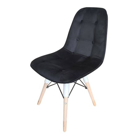 стул NORDIC-3 440х390х830мм ткань/металл/дерево черный плакат nordic snowing landscape alipaint