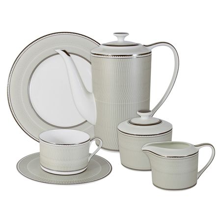 сервиз чайный ANNA LAFARG EMILY Маренго 6/21 1,4л 250мл костяной фарфор