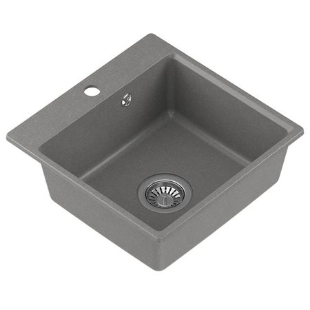 мойка NOVA 44-44 445х445х160мм кварц серый
