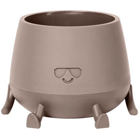 кашпо Мистер Крутой 0,6л d10 см коричневый пластик