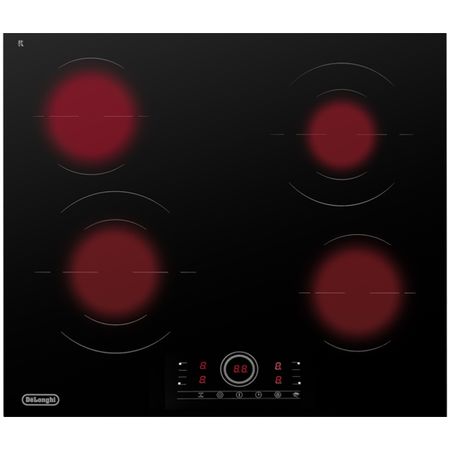 поверхность электрическая DELONGHI VITTORIO 2E1F CR 59см 4 конфорки черный портафильтр 51 мм для delonghi ec680 ec685