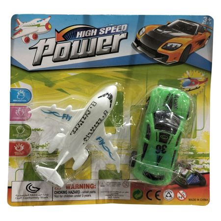 набор игровой Машинка и самолет подвеска коломеев машинка 4см мини вс стекло мультиколор