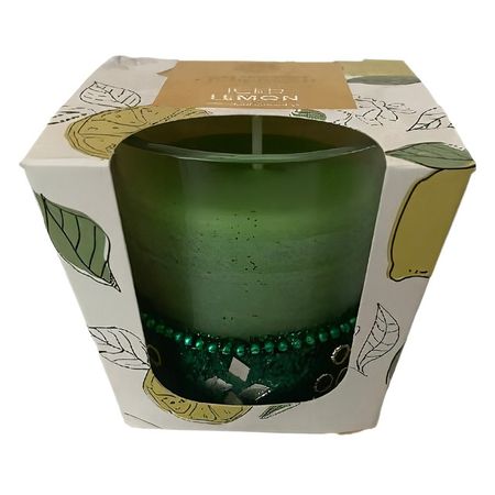 свеча в стакане LIVEFRESH Ледяной лимон 6,5х6см 35ч/г ароматизированная