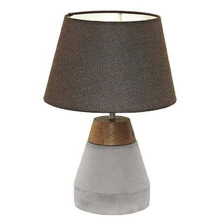 лампа настольная EGLO Тарега 1х60Вт E27 дерево бетон коричневый лампа настольная интерьерная uniel модерн 40вт e27 оранжевый дерево