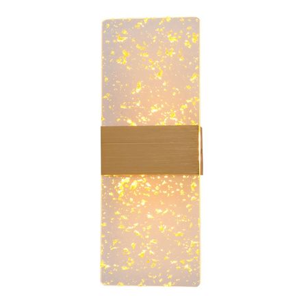 бра светодиодное SCHAFFNER Bueno 8Вт пластик мелалл золото