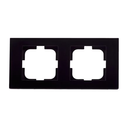 рамка 2 поста OVIVO Лофт черная