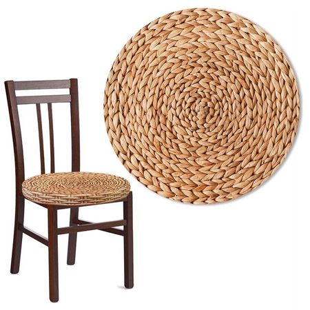 сиденье для стула Косичка D40см бежевое, арт.СТ-38 Косичка