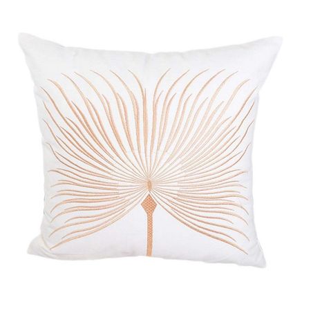 наволочка декоративная TODELIA Пальма 45х45см белая, арт. HPW0062A-A декоративная наволочка canirica белая 45x45 см