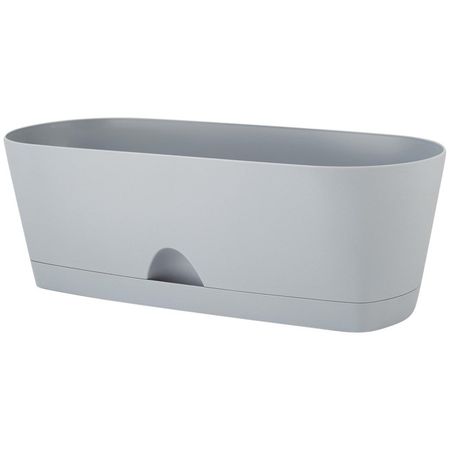 ящик балконный INGREEN Amsterdam 40 см пластик серый