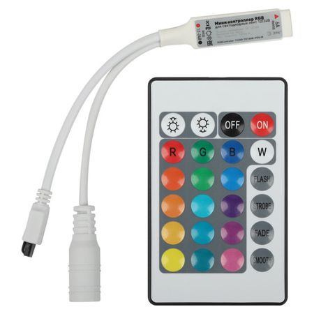 контроллер RGB ЭРА 72-144Вт 12-24В IP20 ИК пульт беспроводной пульт для открытия ворот kingjoin