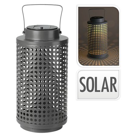 светильник садовый KOOPMAN 14,5х14,5х23,5см солнечная батарея антрацит металл солнечная статуэтка кошки счастья acrddk