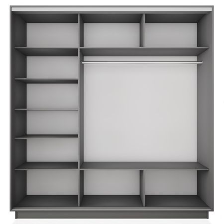 корпус шкафа-купе Экспресс 2 1800х2200х600мм серый диамант ЛДСП корпус шкафа купе экспресс 1800х2200х600мм серый диамант