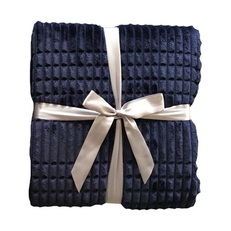 плед TODELIA 200х220см темно-синий, арт.EDCF01DB-220