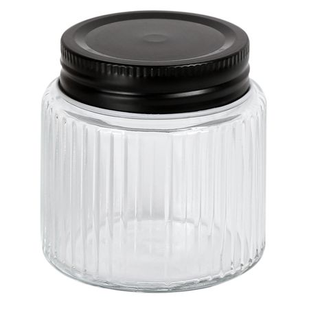 банка для продуктов ESPRADO Faceta 0,12л круглая стекло, нерж.сталь банка для продуктов todelia simplicity 1 6л круглая стекло пробка силикон