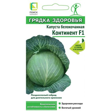 семена капуста белокочанная Континент ПОИСК F1 0,2г семена гавриш капуста белокочанная агрессор f1 10 шт голландия
