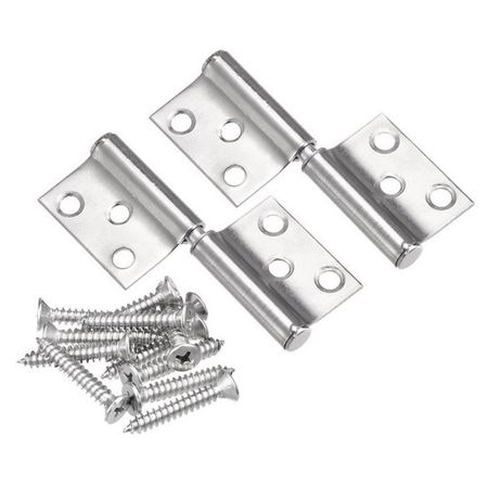 петля карточная 60х40мм правая нержавеющая сталь 2шт пружинные дверные петли uxcell нержавеющая   2 шт