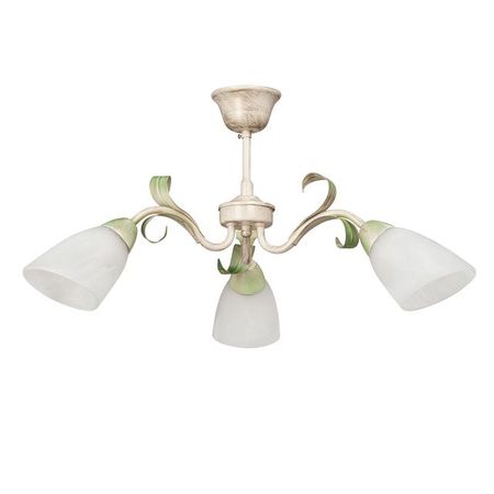 люстра потолочная  VITALUCE Стралиг 3х40Вт E14 металл бежевый