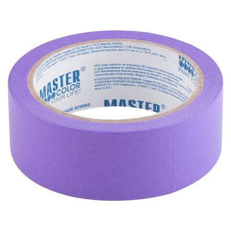 лента малярная Master Color для деликатных поверхностей 36мм x 25м термостойкая, арт.30-6513