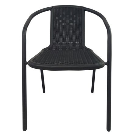 кресло садовое 55х60х72см полипропилен черное ограждение садовое винтаж 28х300см 7шт полипропилен желтый