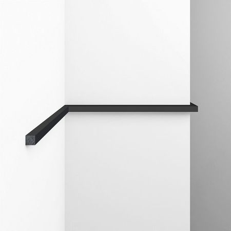 молдинг DECOMASTER 7х7х2800 мм чёрный матовый полистирол, арт.137-116 молдинг decomaster 51х11х2400 мм полистирол арт 156 6