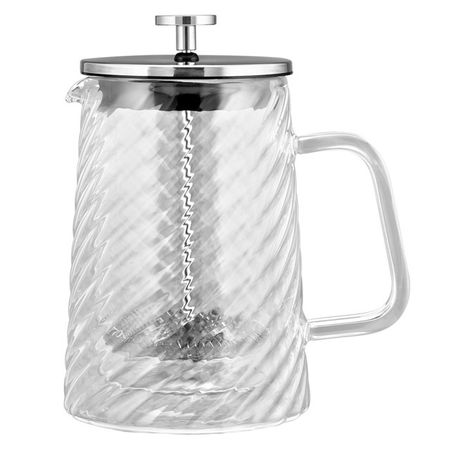 френч-пресс TALLER Лауретта 600мл стекло боросиликатное, нерж.сталь, пластик fape локоть 105 градусов боросиликатное стекло