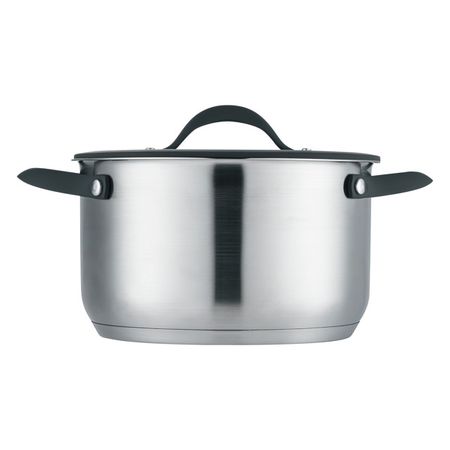 кастрюля TESORO Tivoli 1,6л 16см нерж.сталь стеклянная крышка индукция