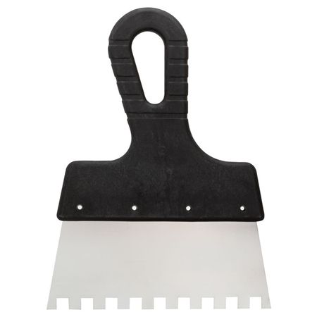 шпатель зубчатый Master Color 150мм зуб 8х8 мм, арт.30-2337 шпатель зубчатый антикор покрытие 150мм зуб 6х6мм арт 6299