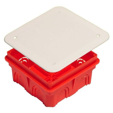 коробка разветвительная HEGEL для сплошных стен 90х90х49,5 красный коробка разветвительная hegel для сплошных стен 90х90х49 5 красный