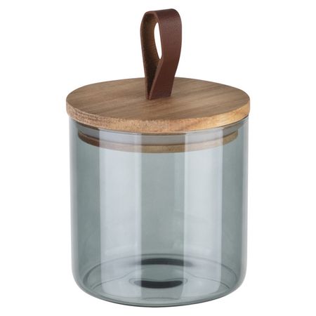 банка для продуктов LEONORD Albero Di Marmo 0,6л круглая стекло, дерево банка для продуктов todelia simplicity 1 6л круглая стекло пробка силикон