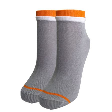 носки CINEMA Полоски-борт размер 23 женские серый, оранжевый, белый органайзер для мелочей blocker expert 16 модулей 310х154х320мм серый оранжевый