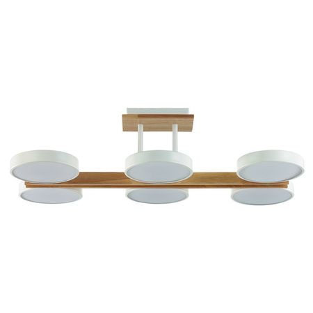 люстра потолочная светодиодная LUMION Ledio LED 108Вт 3000/6000К дерево металл акрил белый whoopee керамические подшипники 6900 6901 6902 6903 6904 6905 6906 6907