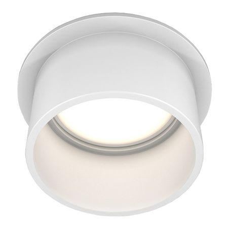 светильник встраиваемый MAYTONI Reif GU10 1x50Вт белый светильник встраиваемый novotech gem gu10 1х9вт алюминий акрил белый