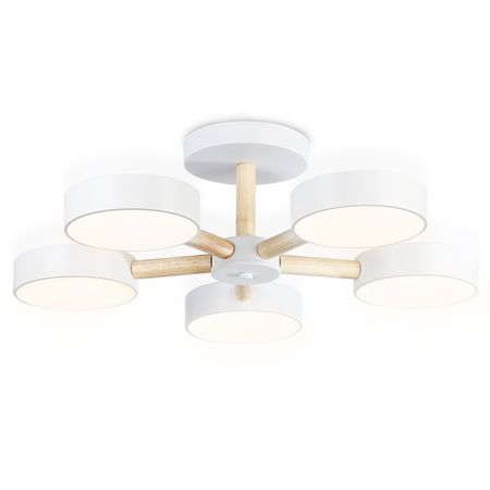 люстра потолочная светодиодная AMBRELLA LIGHT Комфорт 65 Вт 5200Лм LED белый hafele регулируемая цокольная опора125мм axilo регулируемая 115 145мм 637 76 354