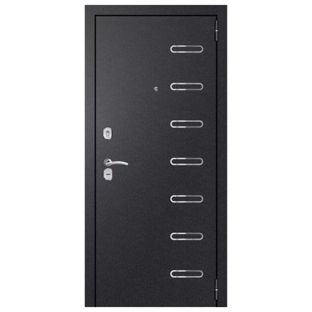 дверь входная Хит-7 чёрный шелк венге 860мм правая