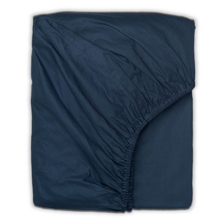 простыня на резинке PICASSA Базовая коллекция/Basic Collection 200х200х30см сатин индиго, арт.ПнрB20