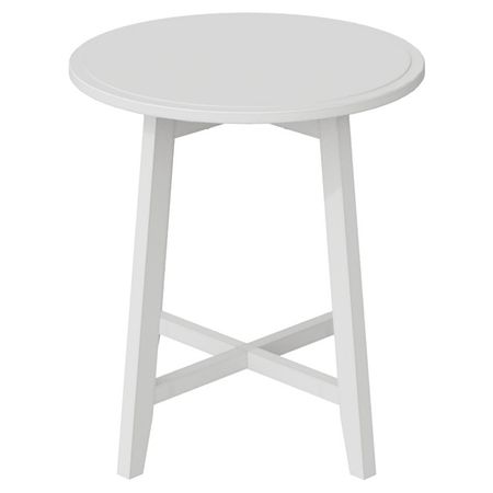 стол журнальный NEO 2 490х490х510мм белый матовый МДФ/бук