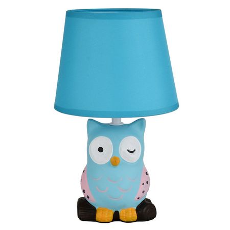 лампа настольная ESCADA Кидс 1х40Вт Е14 голубой лампа настольная rivoli chimera e14 40вт керамика ткань дерево
