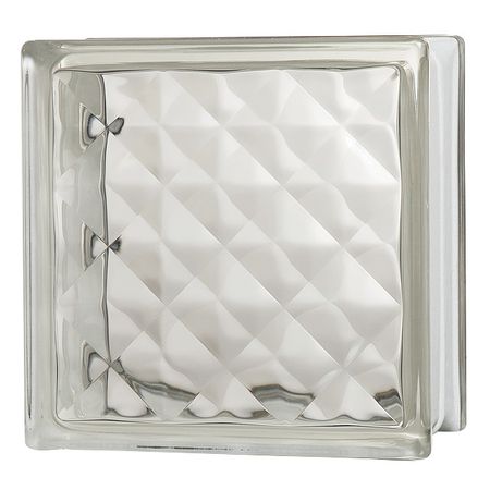 стеклоблок JEWEL 190х190х80мм прозрачный