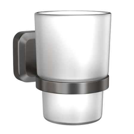 стакан для зубных щеток KLEBER Storm вороненая сталь мыльница настенная kleber storm вороненая