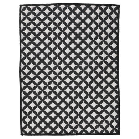 коврик для сушки посуды TODELIA 32х43см полиэстер черный регулируемый коврик для сушки посуды inter design 30x40 см