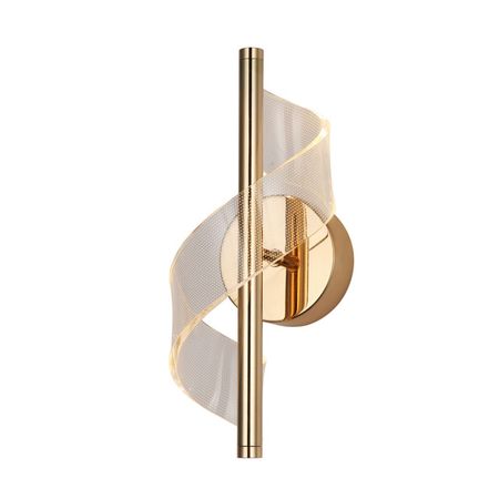 бра светодиодное SCHAFFNER Cane 8Вт  пластик мелалл золото чаш homier cane 12 см 4 шт коричневый кремовый