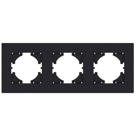 рамка 3 поста GUSI City горизонтальная графит рамка 4 поста gusi city горизонтальная серебро