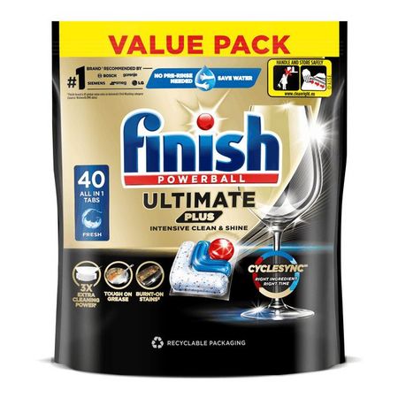 капсулы для ПММ FINISH Ultimate Plus 40шт