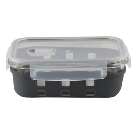 контейнер для продуктов TODELIA Премьера 1,04л 20,5х15,4х7,6см прямоугольный стекло, пластик, силико контейнер mallony diafano 0 65л 17 6х13 1х6 5см прямоуг жаропр стекло пластик силикон