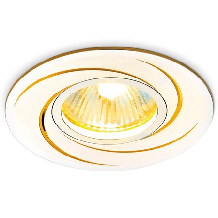 светильник встраиваемый AMBRELLA LIGHT Органик Спот MR16 алюминий/золото