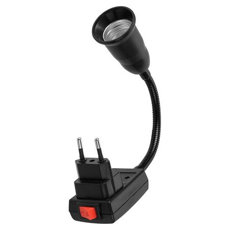 патрон TDM переходник гибкий Е27 150мм с выключателем черный корпуса разъемов sm 2 54 your cee 10 пар