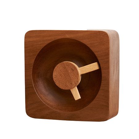 часы настольные кварцевые Блок 105x105x40мм орех коричневый кюветы кварцевые jgs1 10 мм 2 шт